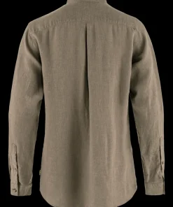 Fjällräven Women's Övik Hemp Shirt Long Sleeve Suede Brown