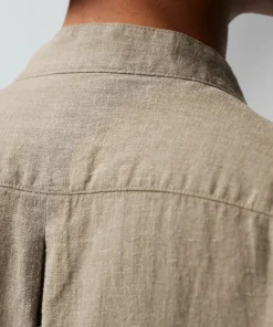 Fjällräven Women's Övik Hemp Shirt Long Sleeve Suede Brown