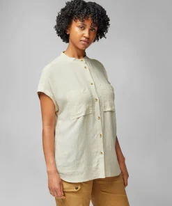 Fjällräven Women's Övik Hemp Shirt Short Sleeve Dusty Rose