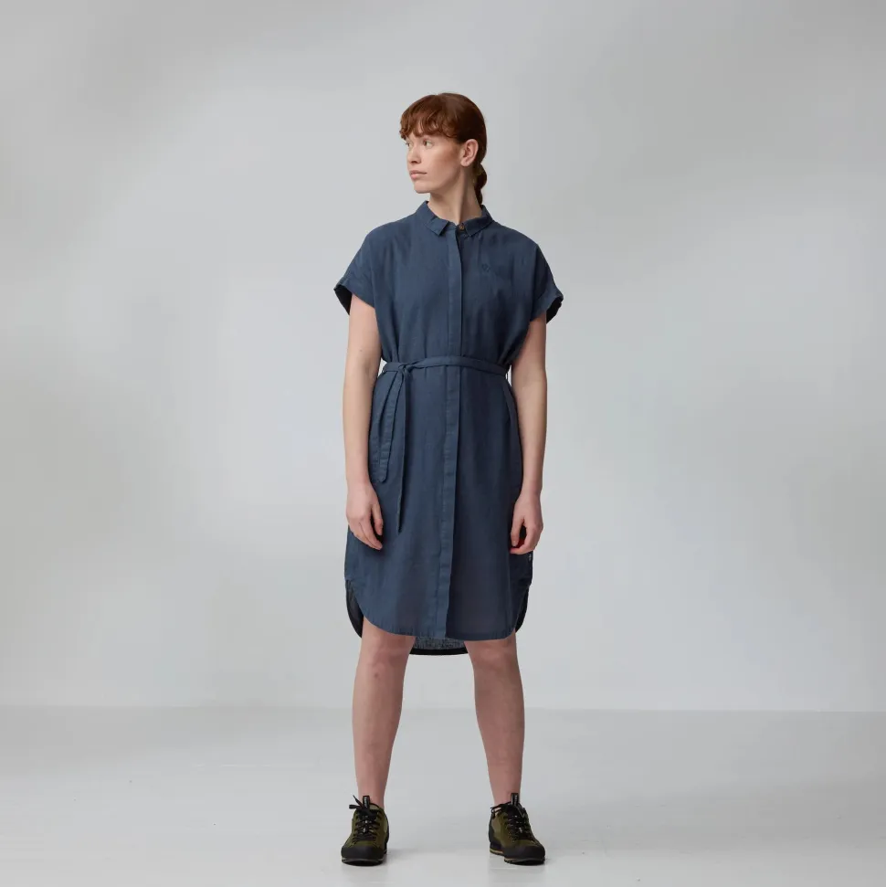 Fjällräven Women's Övik Hemp Dress Mountain Blue