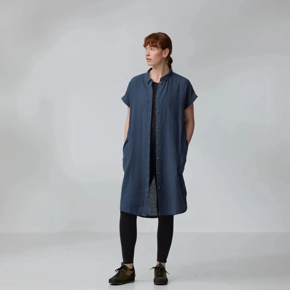 Fjällräven Women's Övik Hemp Dress Mountain Blue