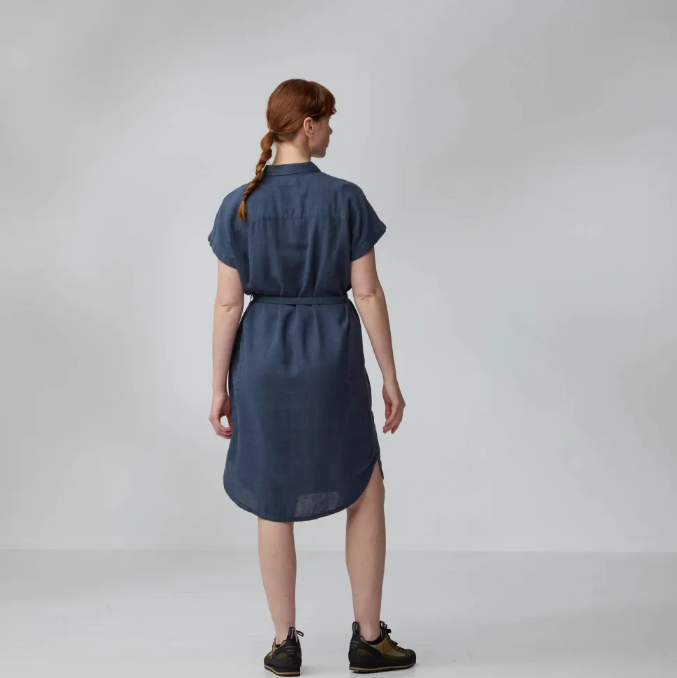 Fjällräven Women's Övik Hemp Dress Mountain Blue