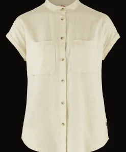 Fjällräven Women's Övik Hemp Shirt Short Sleeve Chalk White