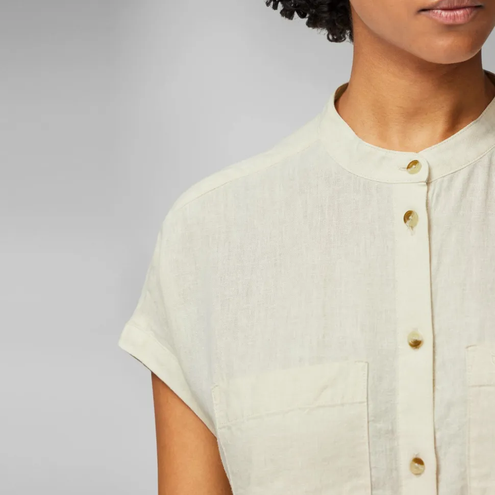 Fjällräven Women's Övik Hemp Shirt Short Sleeve Chalk White