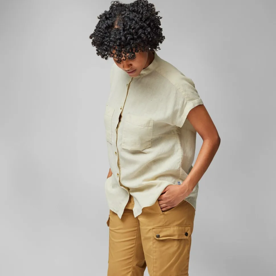 Fjällräven Women's Övik Hemp Shirt Short Sleeve Chalk White