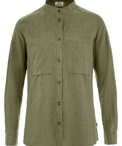 Fjällräven Women's Övik Hemp Shirt Long Sleeve Green