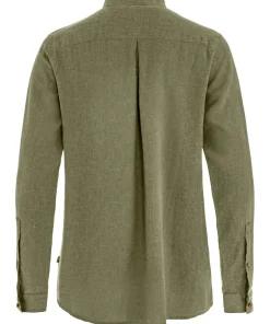 Fjällräven Women's Övik Hemp Shirt Long Sleeve Green