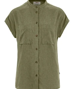 Fjällräven Women's Övik Hemp Shirt Short Sleeve Green