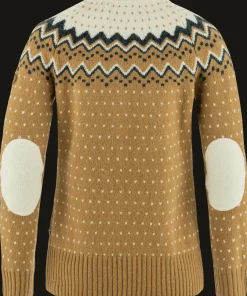 Fjällräven Women's Övik Knit Sweater Buckwheat Brown-Chalk White