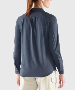 Fjällräven Women's Övik Lite Shirt Long Sleeve Navy