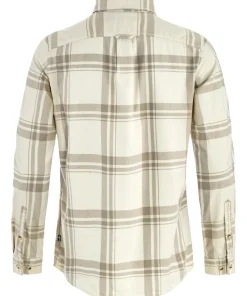 Fjällräven Women's Övik Lite Flannel Shirt Chalk White-fossil