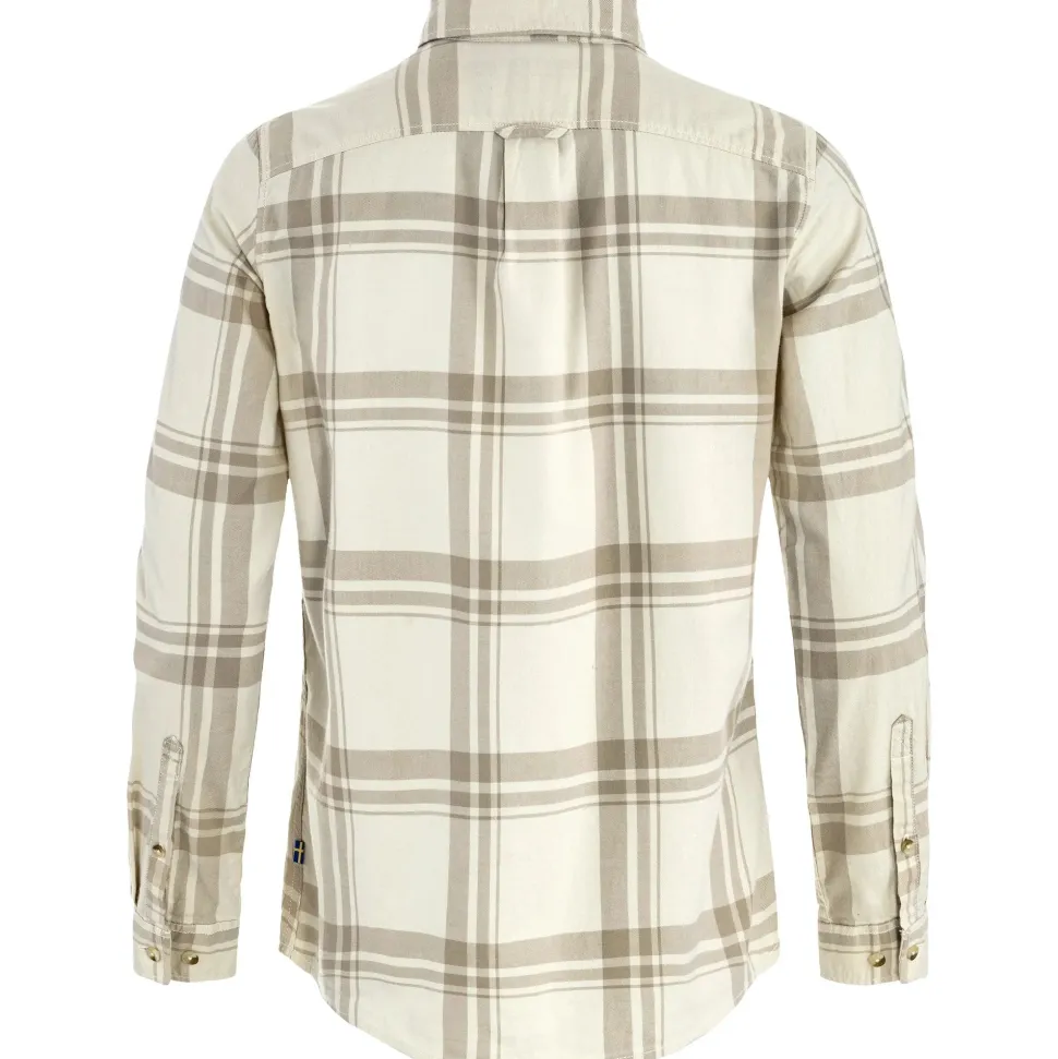 Fjällräven Women's Övik Lite Flannel Shirt Chalk White-fossil