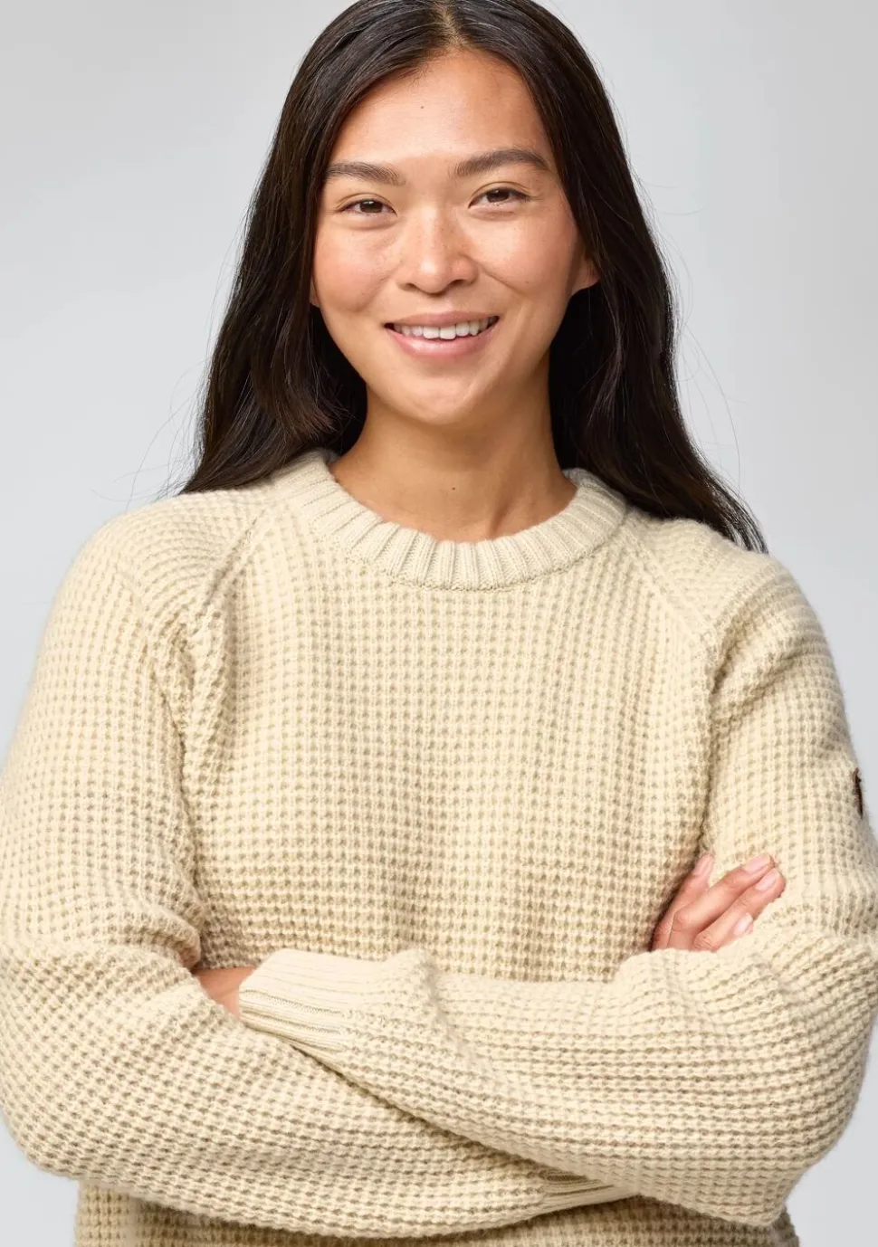 Fjällräven Women's Övik Waffle Knit Navy
