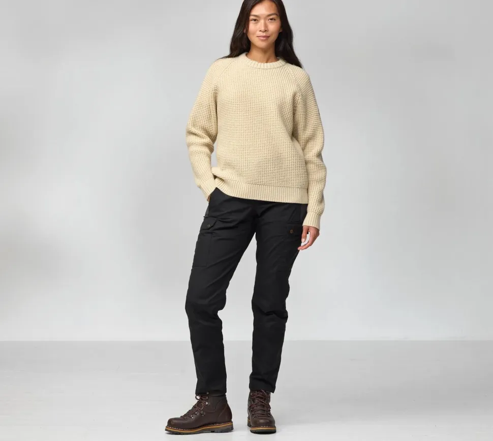 Fjällräven Women's Övik Waffle Knit Navy
