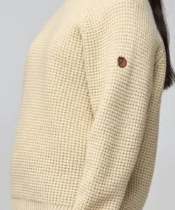 Fjällräven Women's Övik Waffle Knit Light Beige