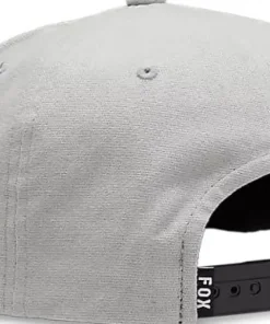 Fox Fox Head Snapback Hat Steel Grey