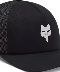 Fox Fox Head Trucker Hat Black