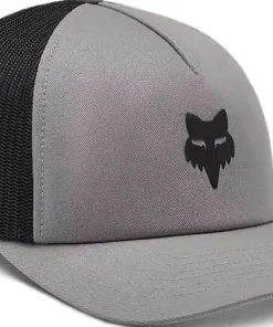 Fox Fox Head Trucker Hat Steel Grey