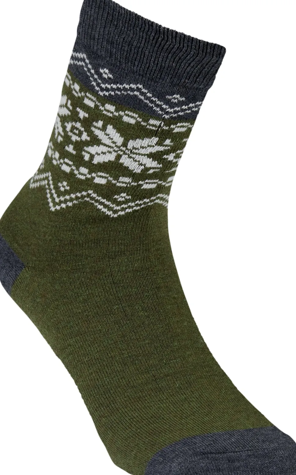 Gridarmor Heritage Merino Socks Green/Grey/White