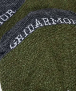 Gridarmor Heritage Merino Socks Green/Grey/White