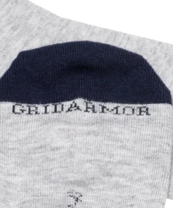 Gridarmor Heritage Merino Socks Lt. Grey/Dk Navy/White
