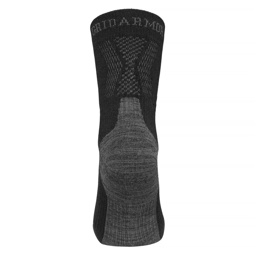 Gridarmor Merino Trekking Light Sock Jet Black