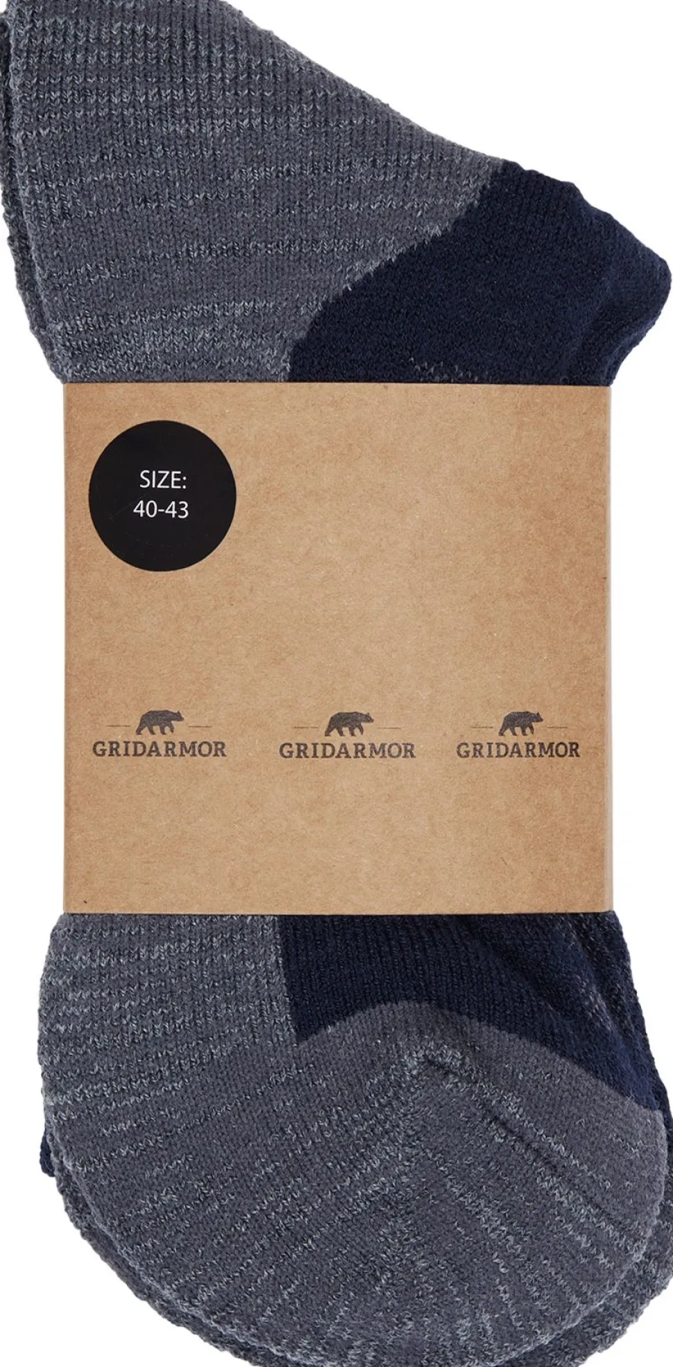 Gridarmor Merino Trekking Light Sock Navy Blazer