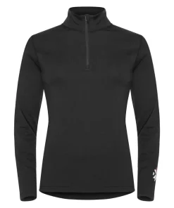 Gridarmor Women's Merino Undertøy Zip Top Black Beauty