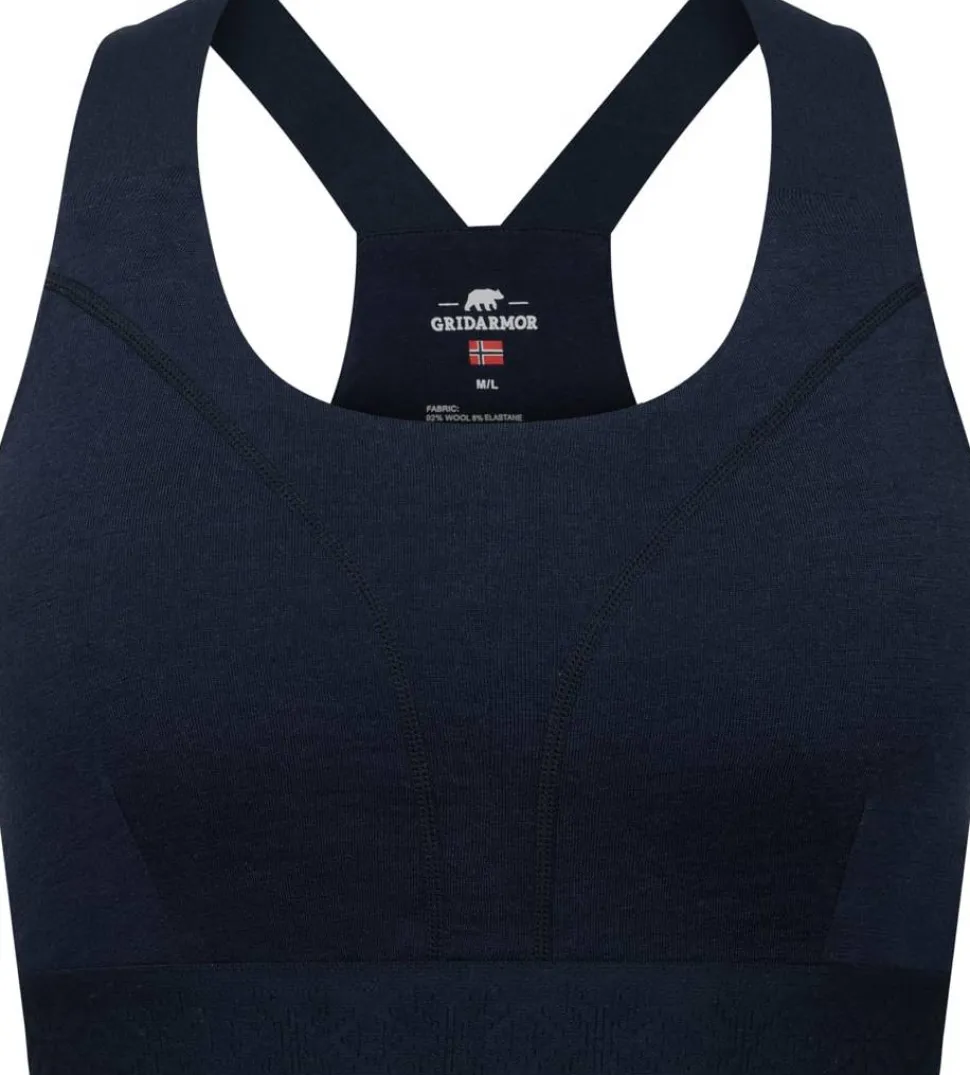 Gridarmor Women's Merino Wool Soft Bra Navy Blazer