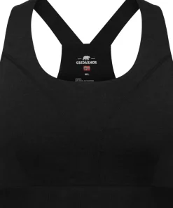 Gridarmor Women's Merino Wool Soft Bra Black Beauty