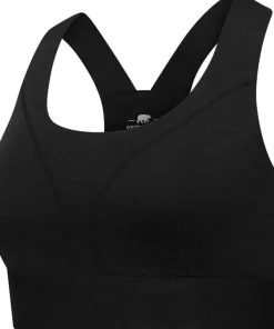 Gridarmor Women's Merino Wool Soft Bra Black Beauty