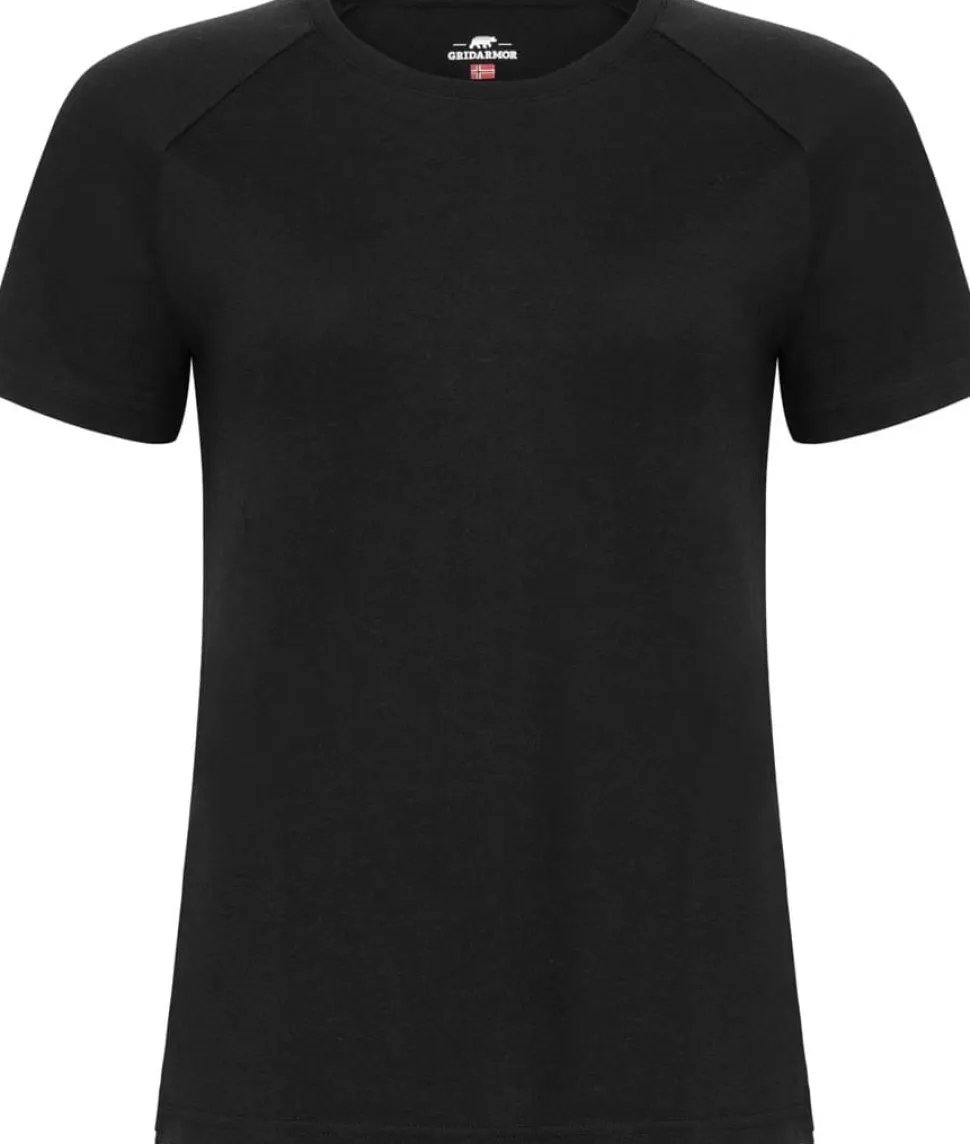 Gridarmor Women's Merino Wool Tee Black Beauty