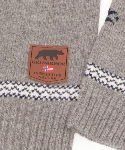 Gridarmor Women's Snøstjerne Full Zip Ullgenser Mid Grey Melange