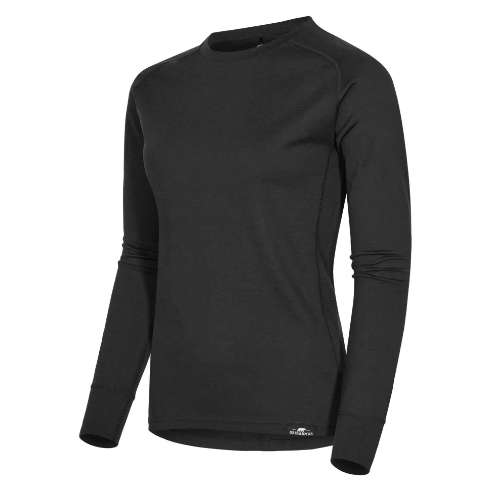 Gridarmor Women's Viks Wool Top 2.0 Black Beauty