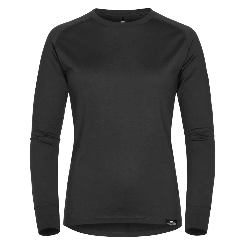 Gridarmor Women's Viks Wool Top 2.0 Black Beauty