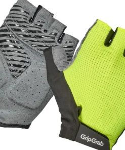 Gripgrab Expert RC Max Padded Short Finger Summer Gloves Yellow Hi-Vis