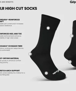 Gripgrab EXPLR High Cut Socks Black