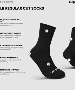 Gripgrab EXPLR Regular Cut Socks Black