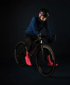 Gripgrab Flandrien Waterproof Knitted Road Shoe Covers Pink