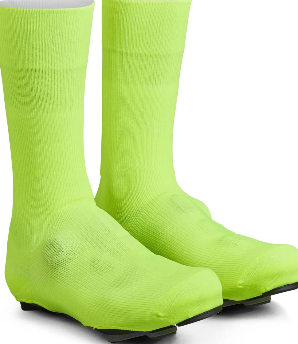Gripgrab Flandrien Waterproof Knitted Road Shoe Covers Yellow Hi-Vis
