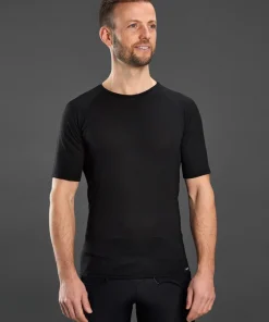 Gripgrab Merino Polyfibre Short Sleeve Base Layer Navy