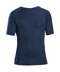 Gripgrab Merino Polyfibre Short Sleeve Base Layer Navy