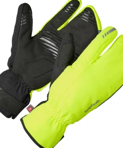 Gripgrab Nordic 2 Windproof Deep Winter Lobster Gloves Yellow Hi-Vis