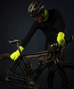Gripgrab Nordic 2 Windproof Deep Winter Lobster Gloves Yellow Hi-Vis
