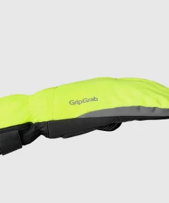 Gripgrab Nordic 2 Windproof Deep Winter Lobster Gloves Yellow Hi-Vis