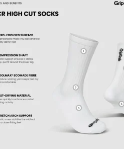 Gripgrab PACR High Cut Socks White