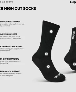 Gripgrab PACR High Cut Socks Black
