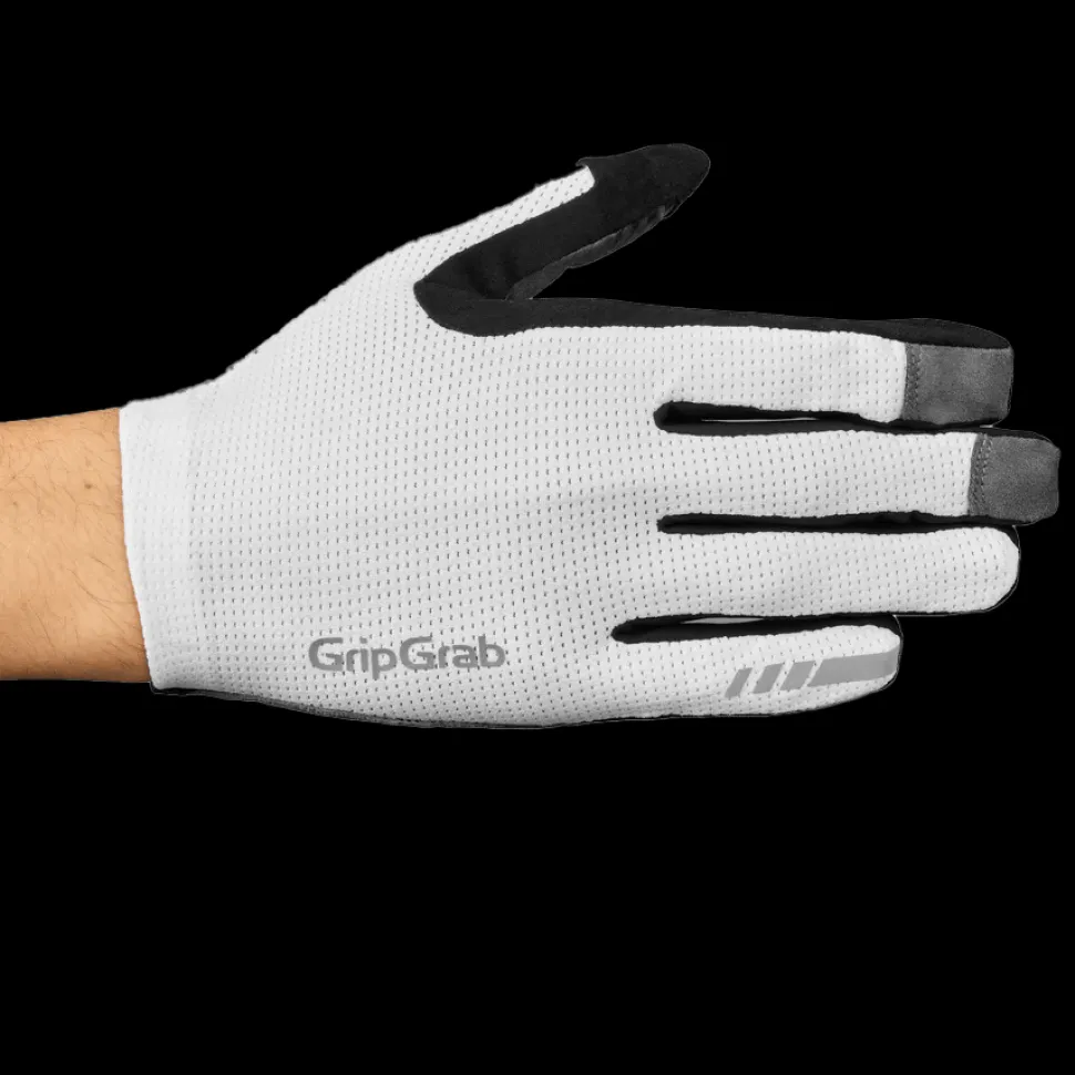 Gripgrab Pacr Insidegrip™ Full Finger Summer Gloves White