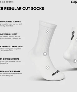 Gripgrab PACR Regular Cut Socks White