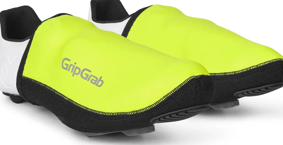 Gripgrab PACR Windproof Toe Covers Yellow Hi-vis